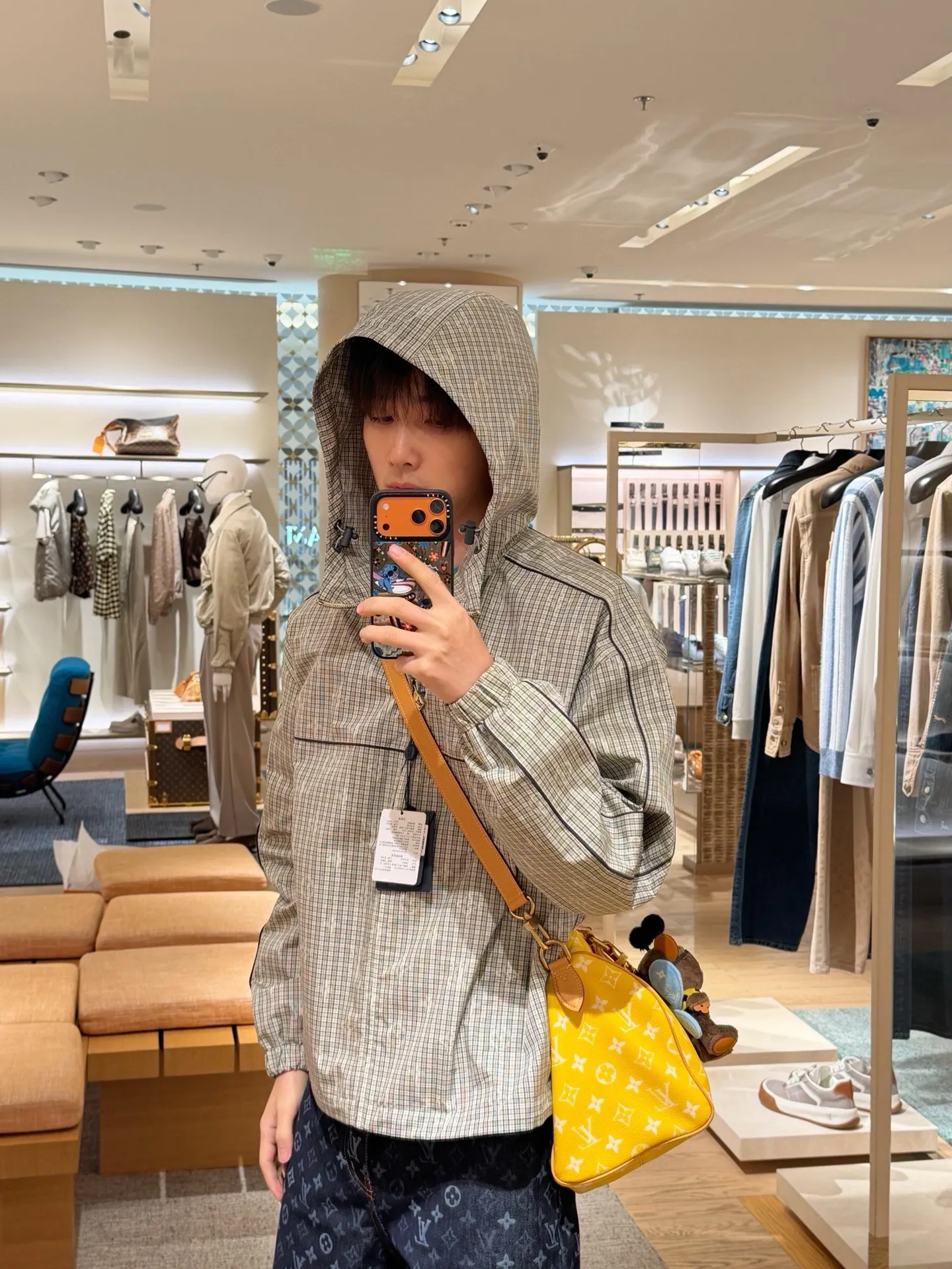 Louis Vuitton/Louis Vuitton plaid suit windproof jacket